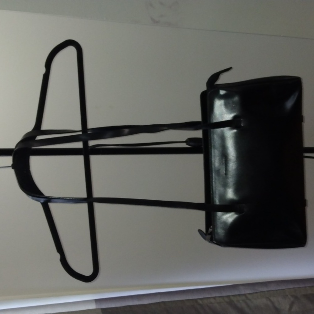 Francesco Biasia black plit leather purse